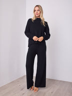 DELTA KNIT TOP - BLACK