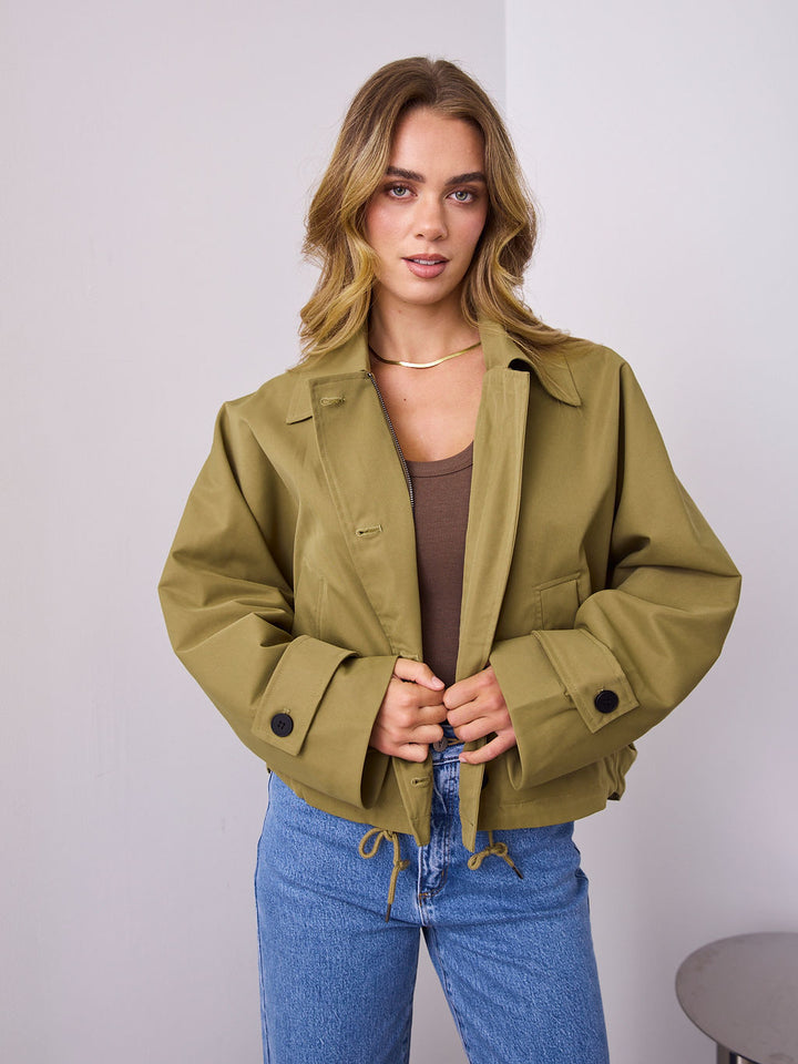 BALVIN JACKET - OLIVE GREEN