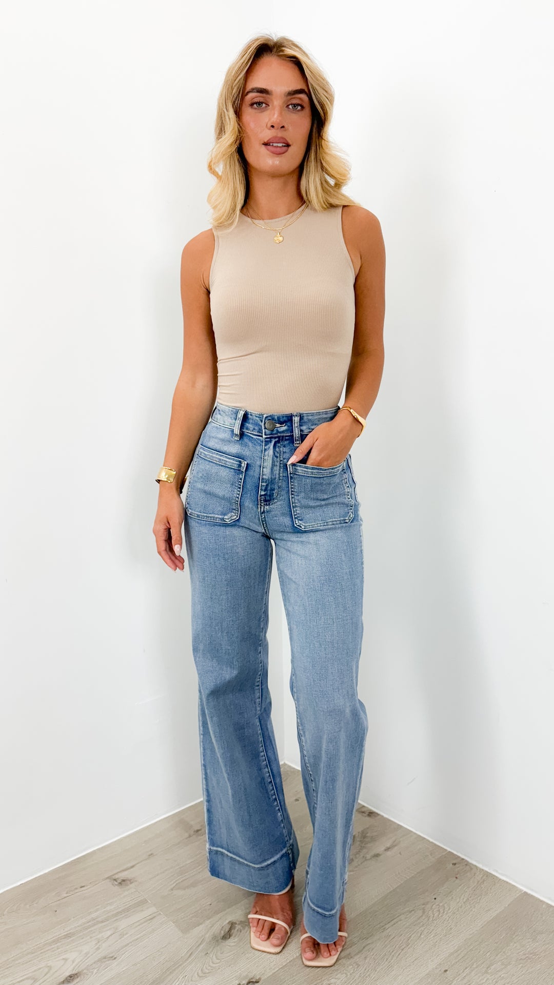 FITZROY JEAN - MEDIUM BLUE