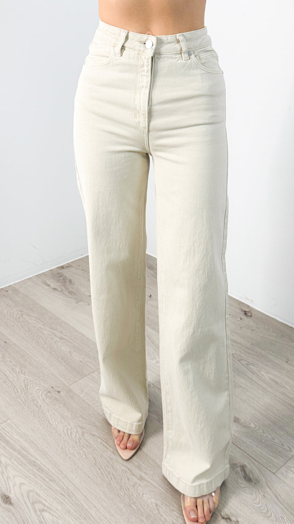 ‘ABRAND’ 94 HIGH WIDE JEANS - BONE