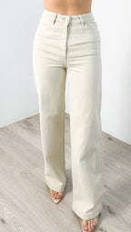 ‘ABRAND’ 94 HIGH WIDE JEANS - BONE