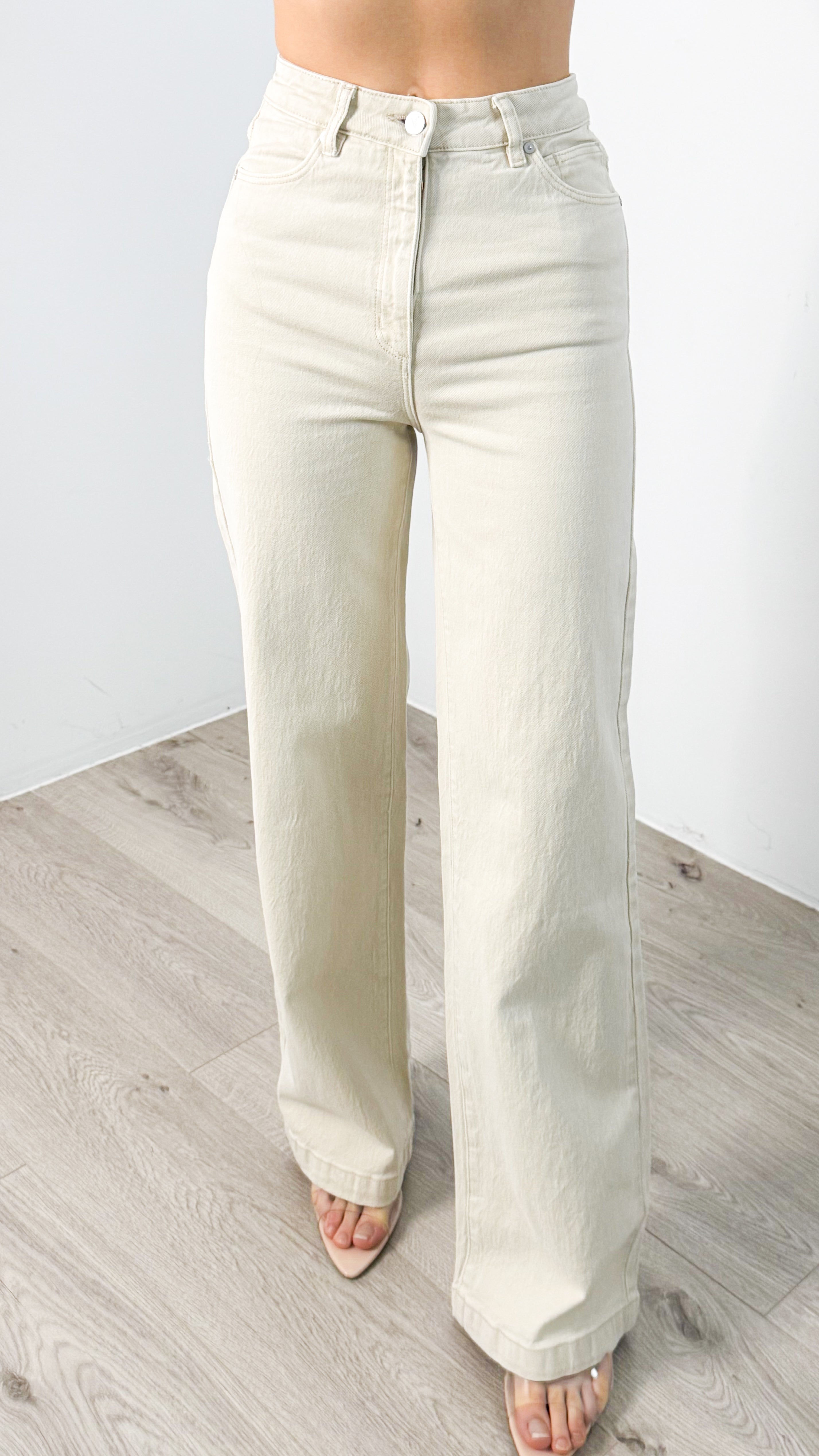 ‘ABRAND’ 94 HIGH WIDE JEANS - BONE