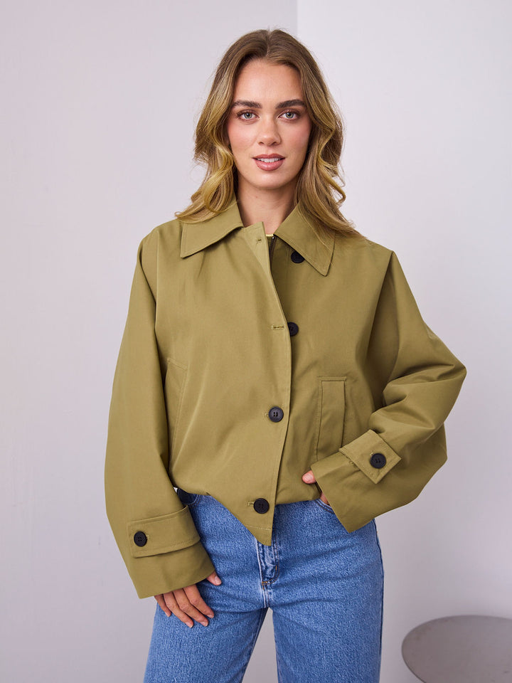 BALVIN JACKET - OLIVE GREEN