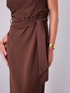 ANGIE DRESS - CHOCOLATE