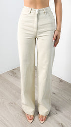 ‘ABRAND’ 94 HIGH WIDE JEANS - BONE