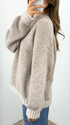 BESSIE STITCH KNIT - MOCHA