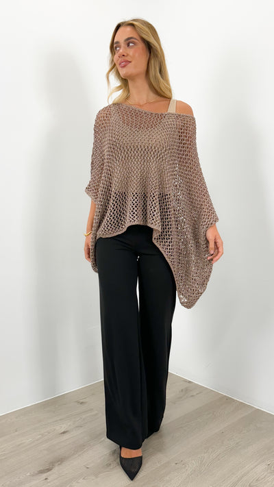 BENITA TOP - CHOCOLATE