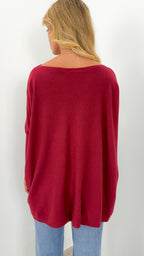 TESSA KNIT - WINE
