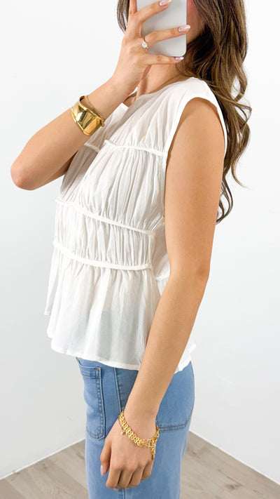 NAMMOS TOP - WHITE