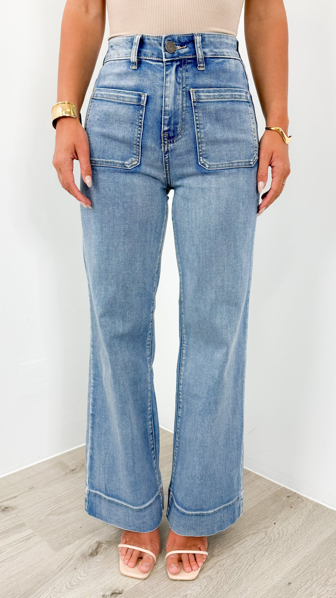 FITZROY JEAN - MEDIUM BLUE