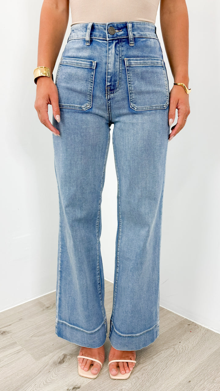 FITZROY JEAN - MEDIUM BLUE