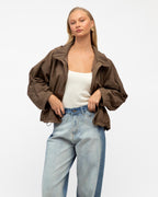 DANIEL WINDBREAKER JACKET - WALNUT