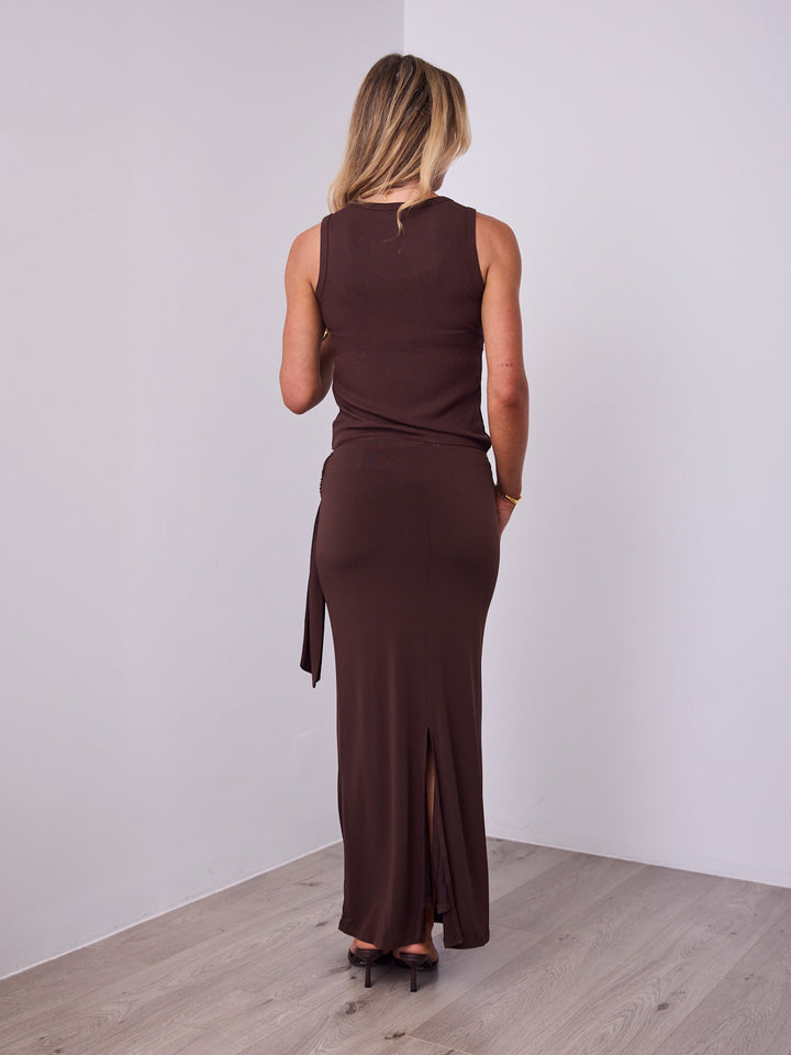 MARTA SKIRT - CHOCOLATE