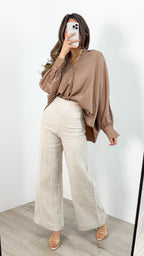 BELLA BLOUSE - COCOA