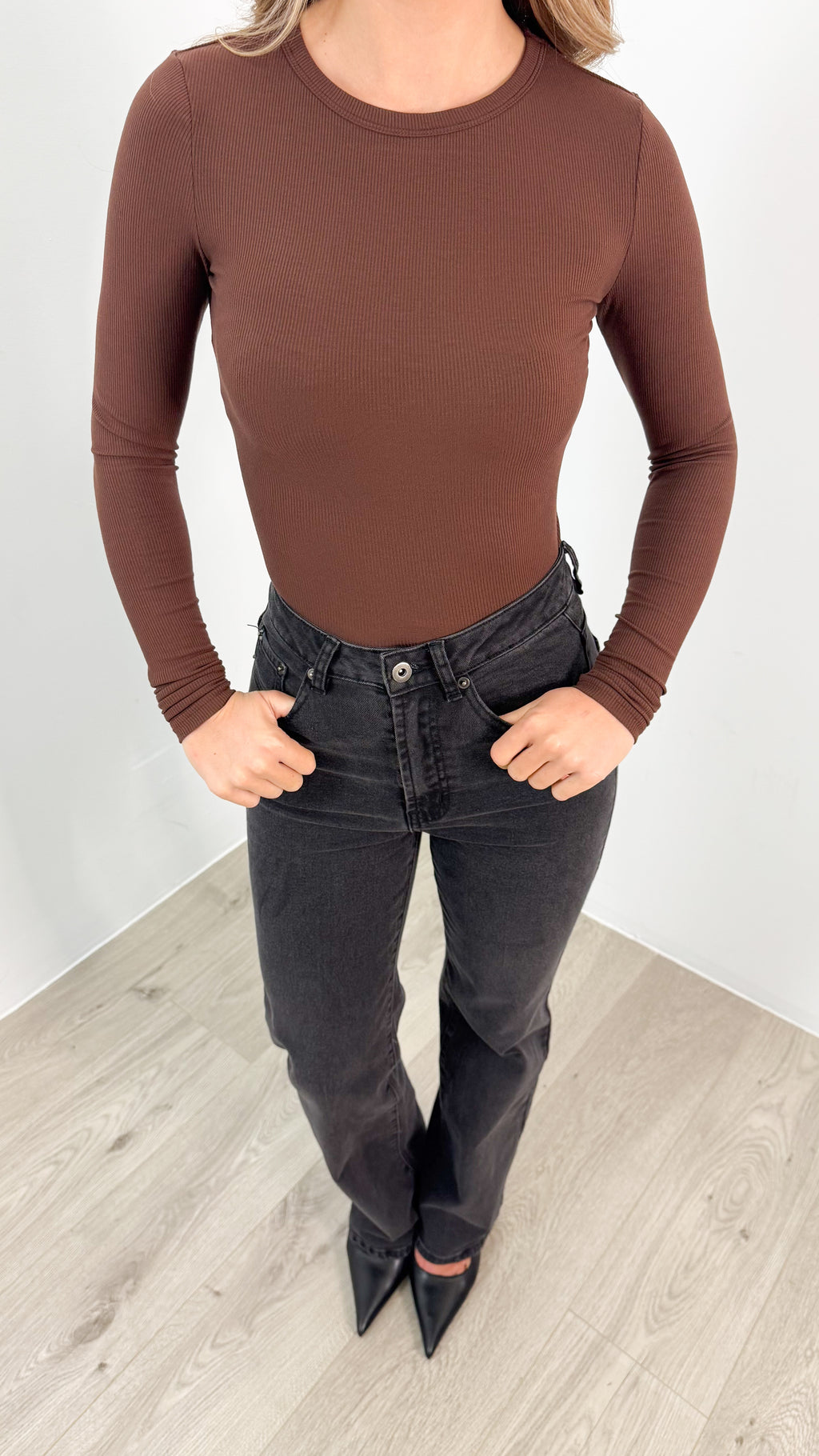 KAYLA TOP - CHOCOLATE