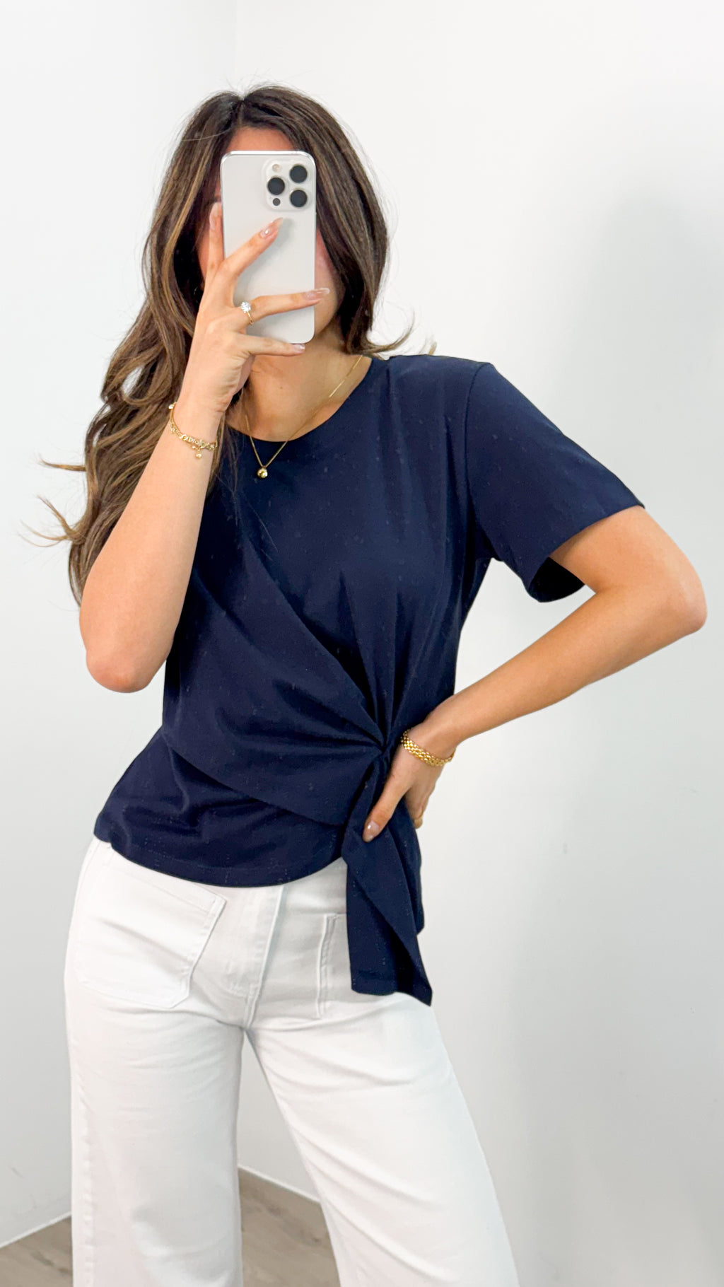 VALENTINA TEE - NAVY