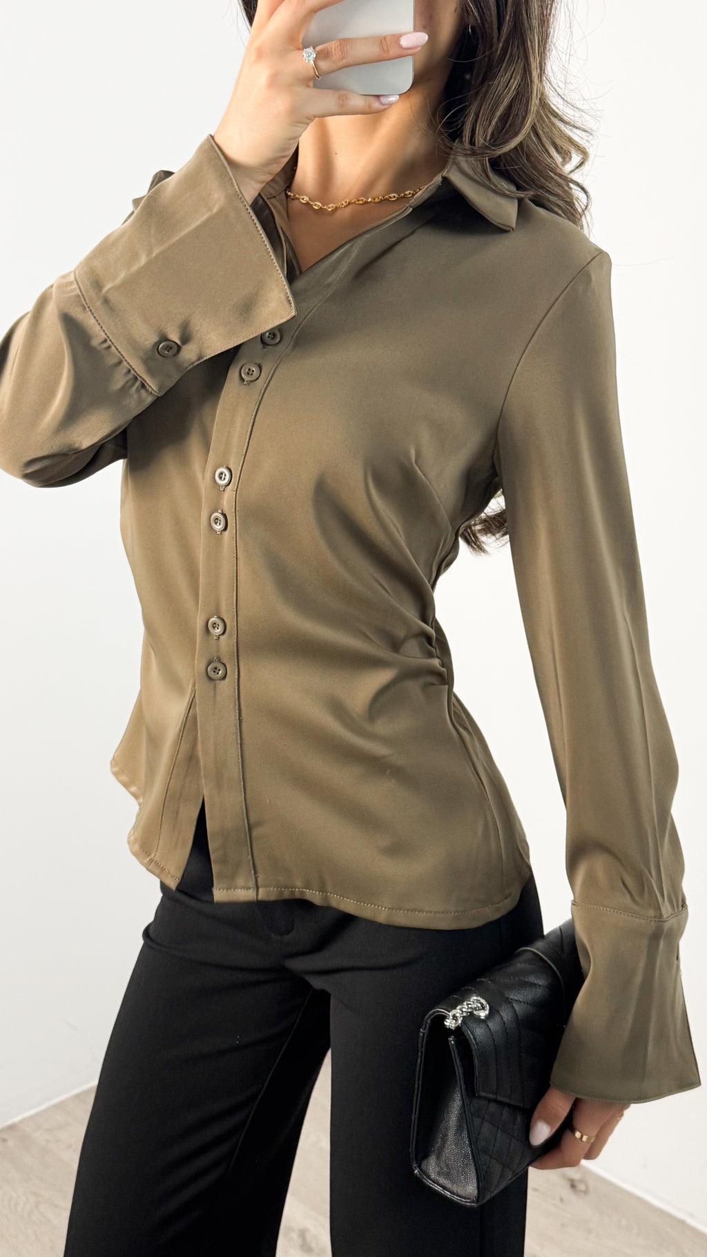 KIANA SHIRT - OLIVE