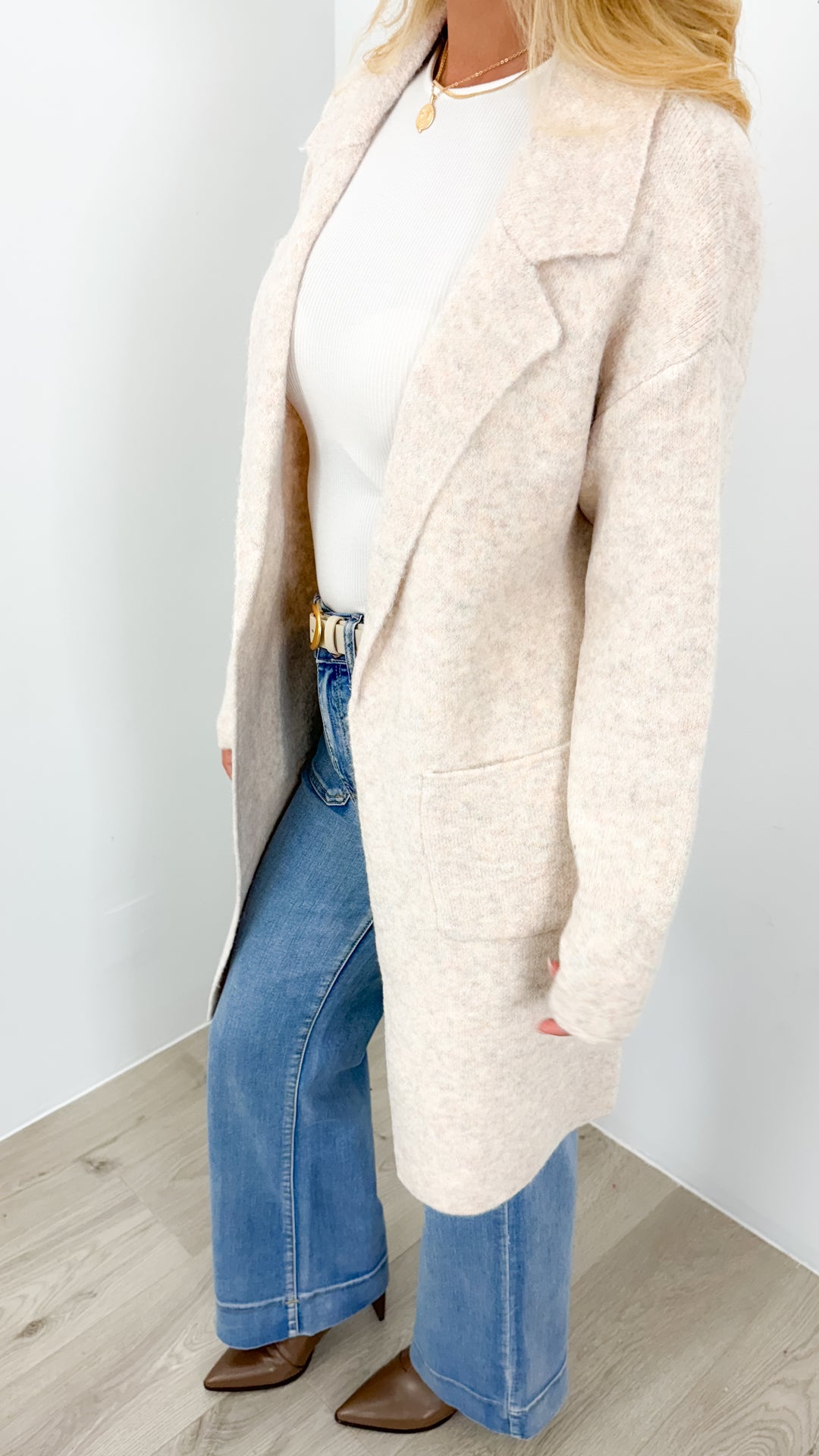 ZEETA COATIGAN - OATMEAL