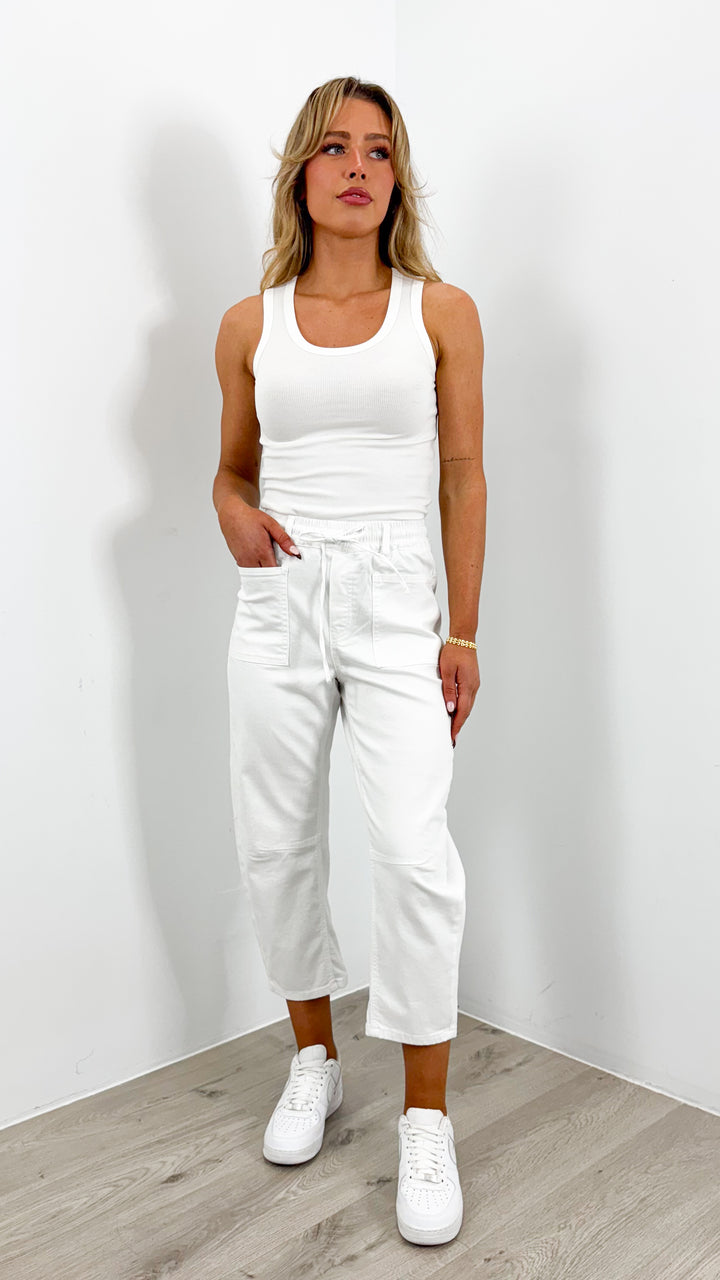JASON JOGGERS - WHITE