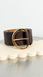 RINO THICK BELT - CHOCOLATE