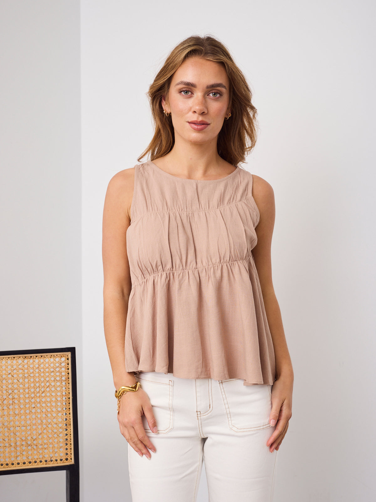 LEON TOP - MOCHA