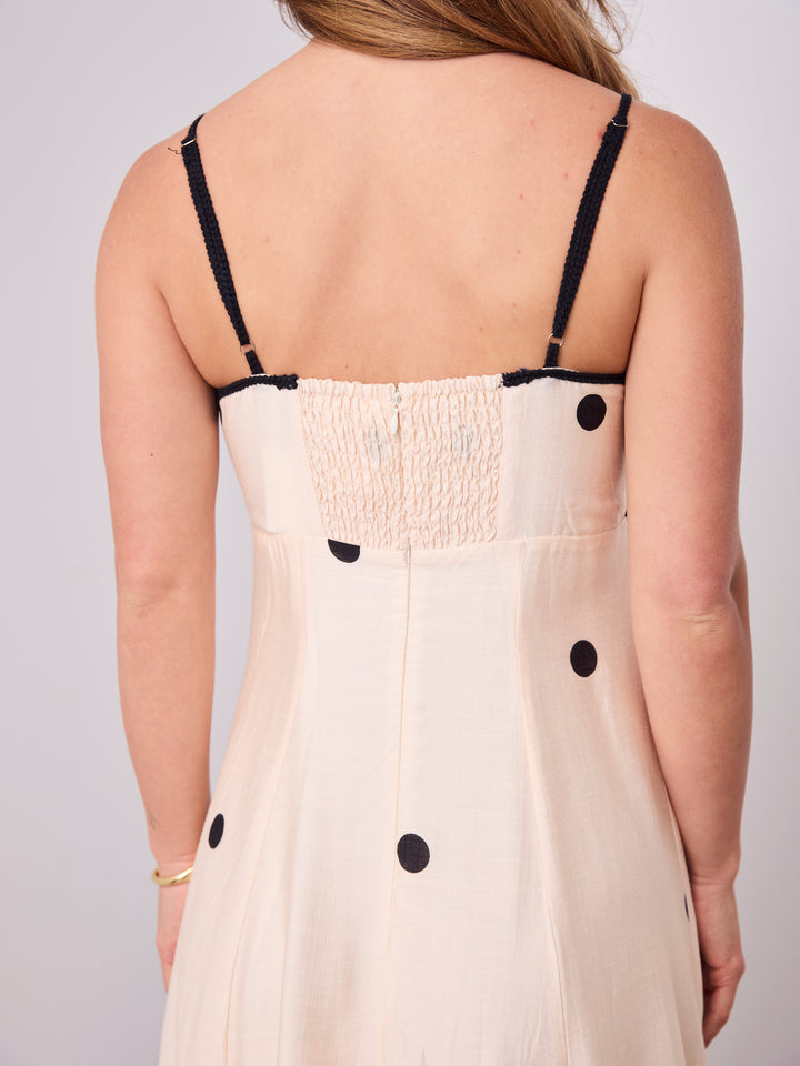EVIE POKA MAXI - CREAM/BLACK