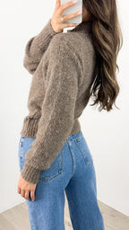 NOAH ZIP KNIT - LATTE