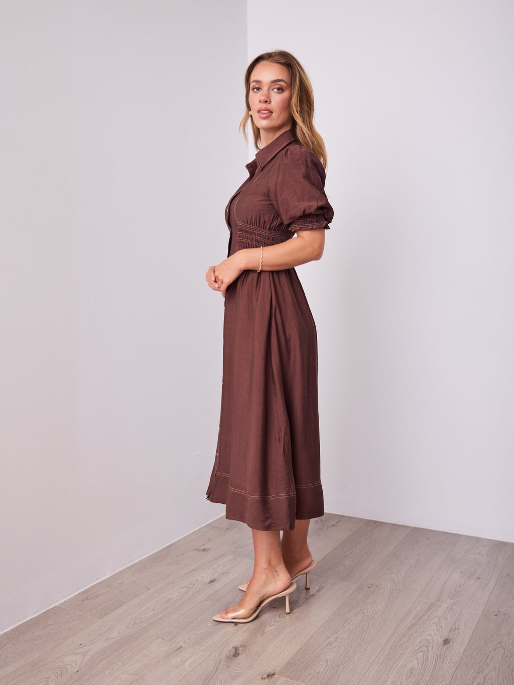 MARCIA DRESS - CHOCOLATE
