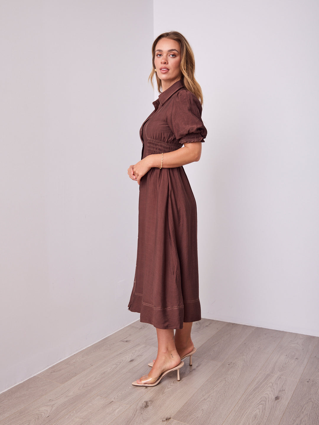 MARCIA DRESS - CHOCOLATE