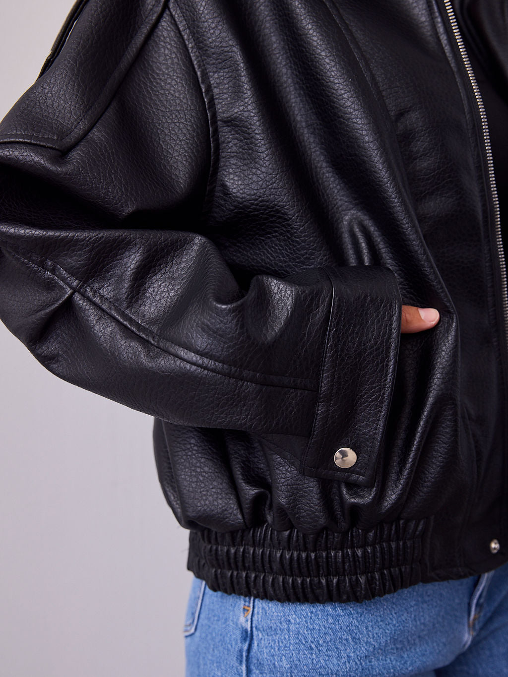 AXEL PU JACKET - BLACK