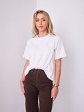 AMBER TUCK TEE - WHITE