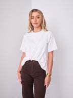 AMBER TUCK TEE - WHITE
