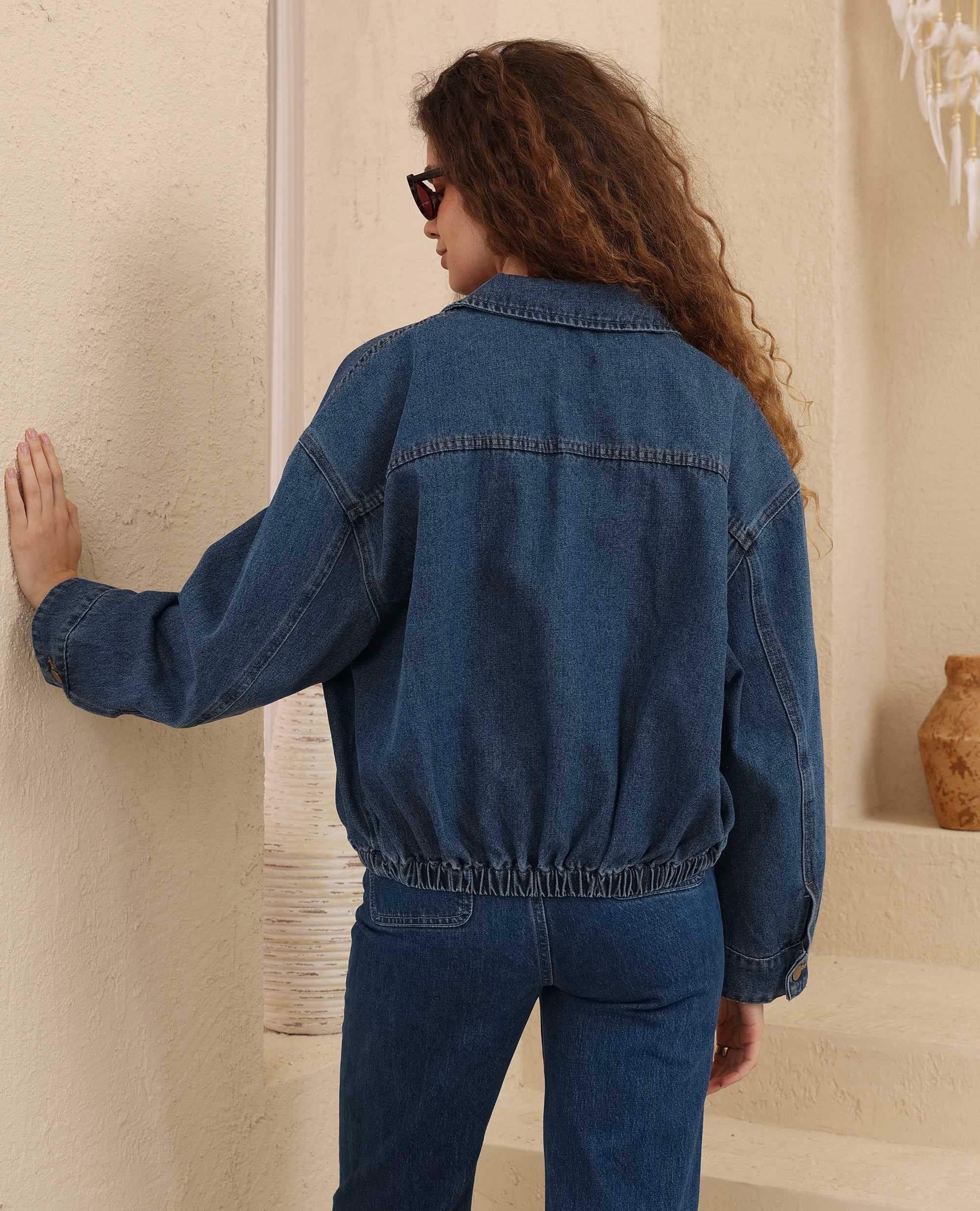 JAX DENIM BOMBER - DARK DENIM
