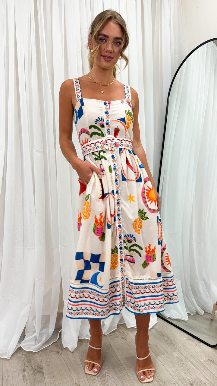 ALLORA DRESS - BEIGE