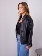 JAMISON PU JACKET - BLACK