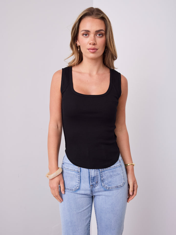 SATURDAY TANK TOP - BLACK