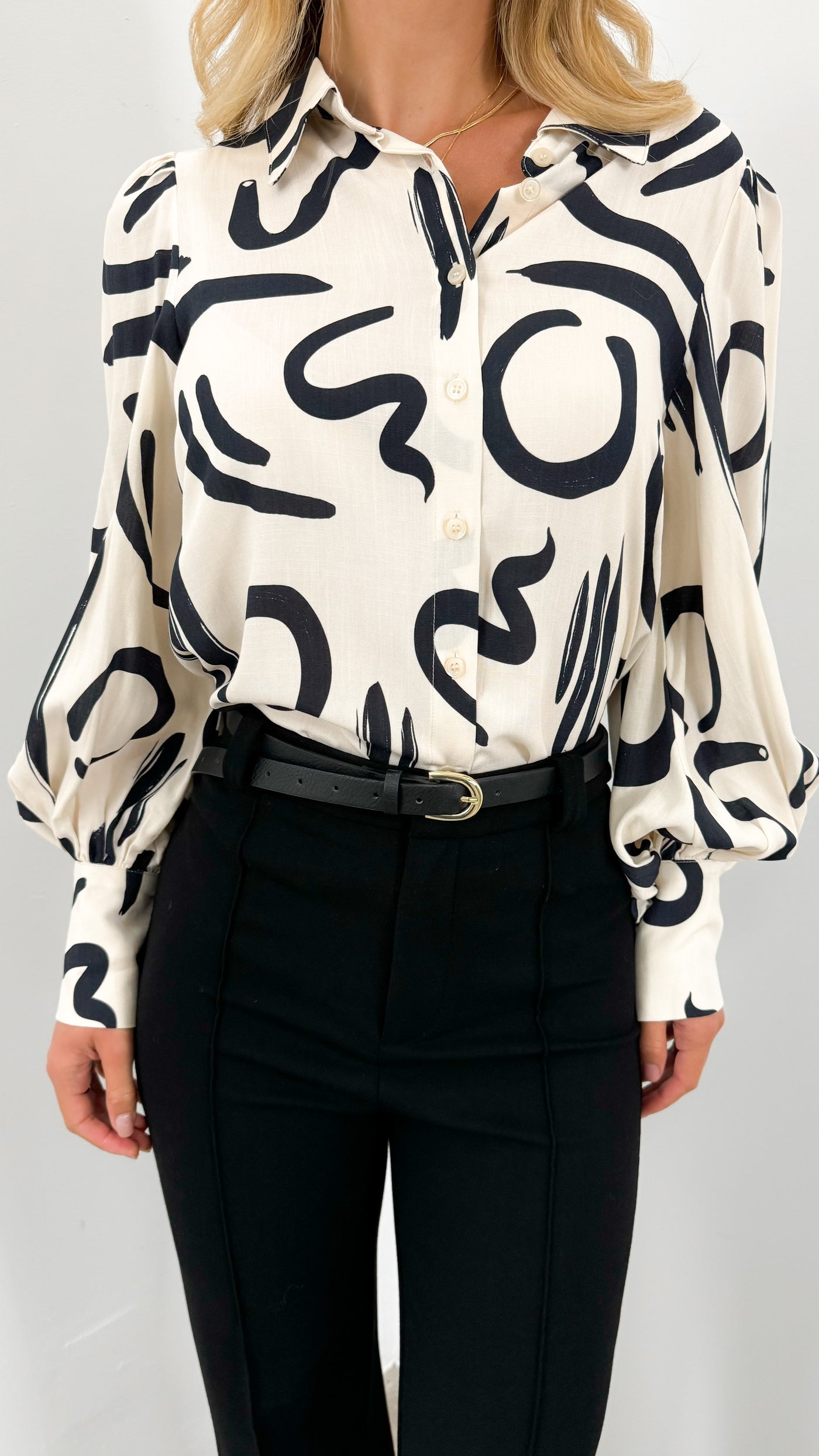 ROLLER BLOUSE - IVORY