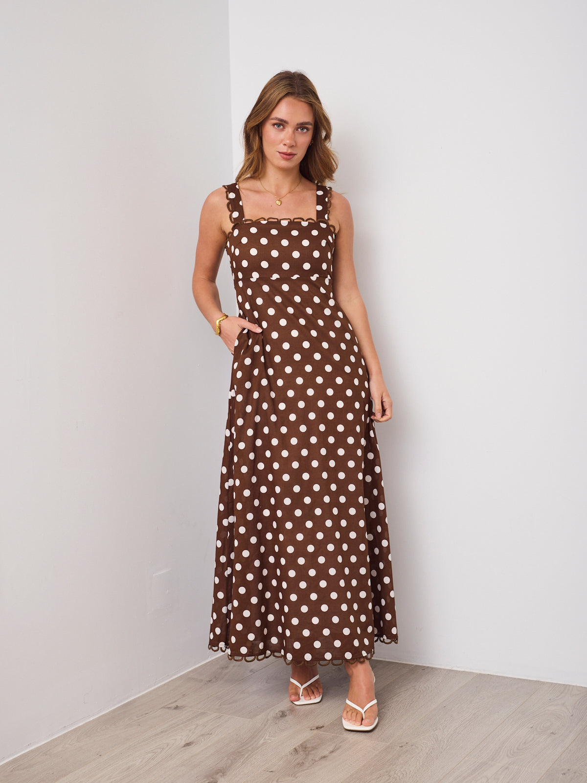 GRACIE DRESS - CHOCOLATE