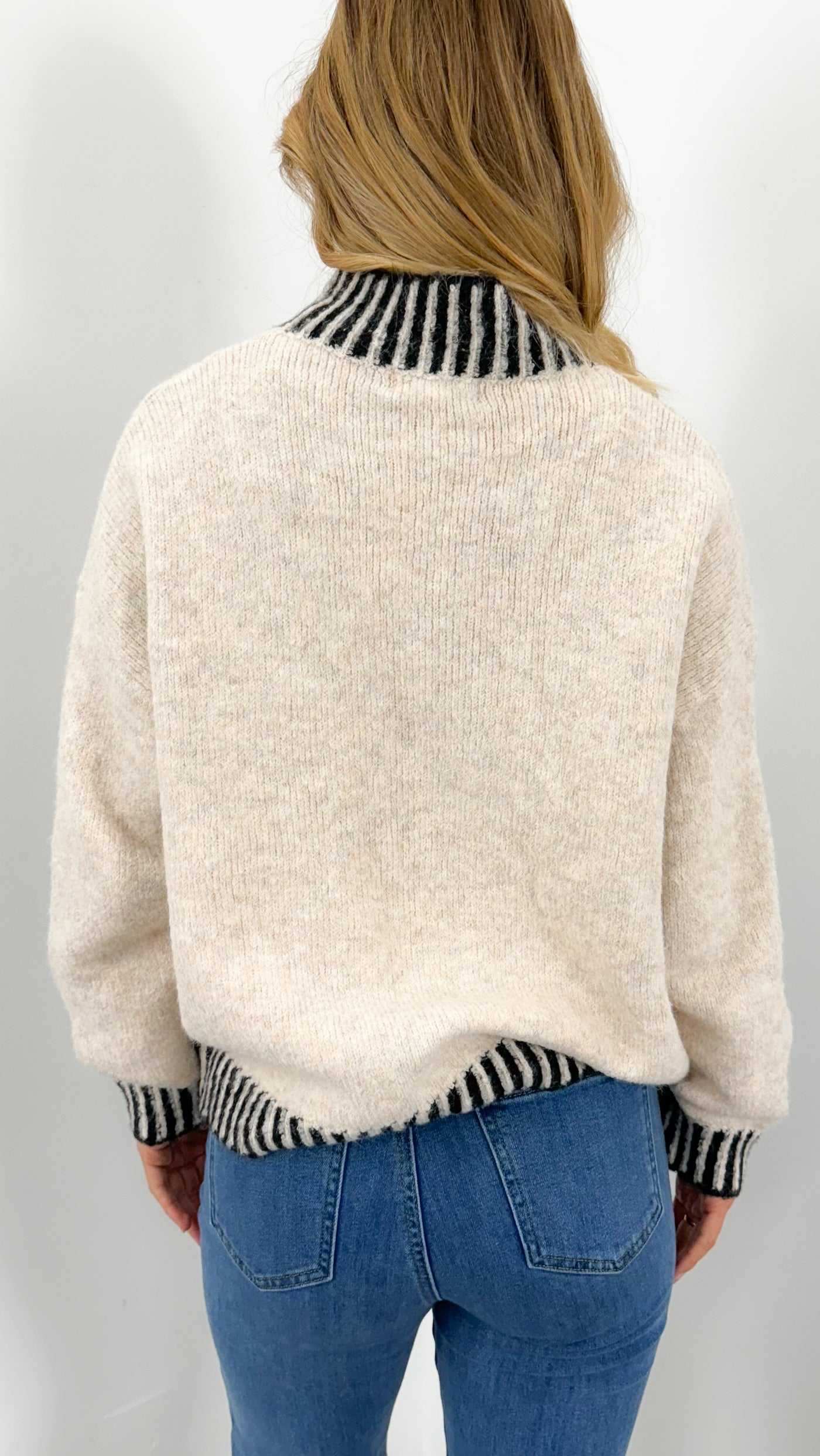 BESSIE STITCH KNIT - LATTE