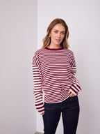 MICHAELS KNIT TOP - PINK/WINE