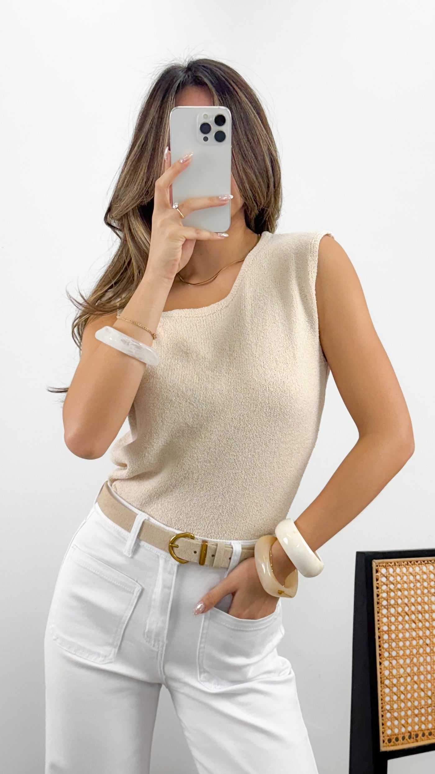 YVETTE TOP - CREAM