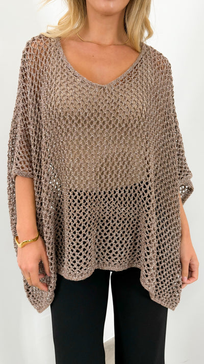 BENITA TOP - CHOCOLATE