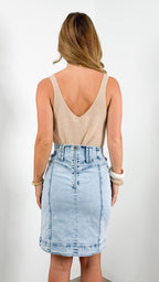 ARLO SKIRT - LIGHT DENIM