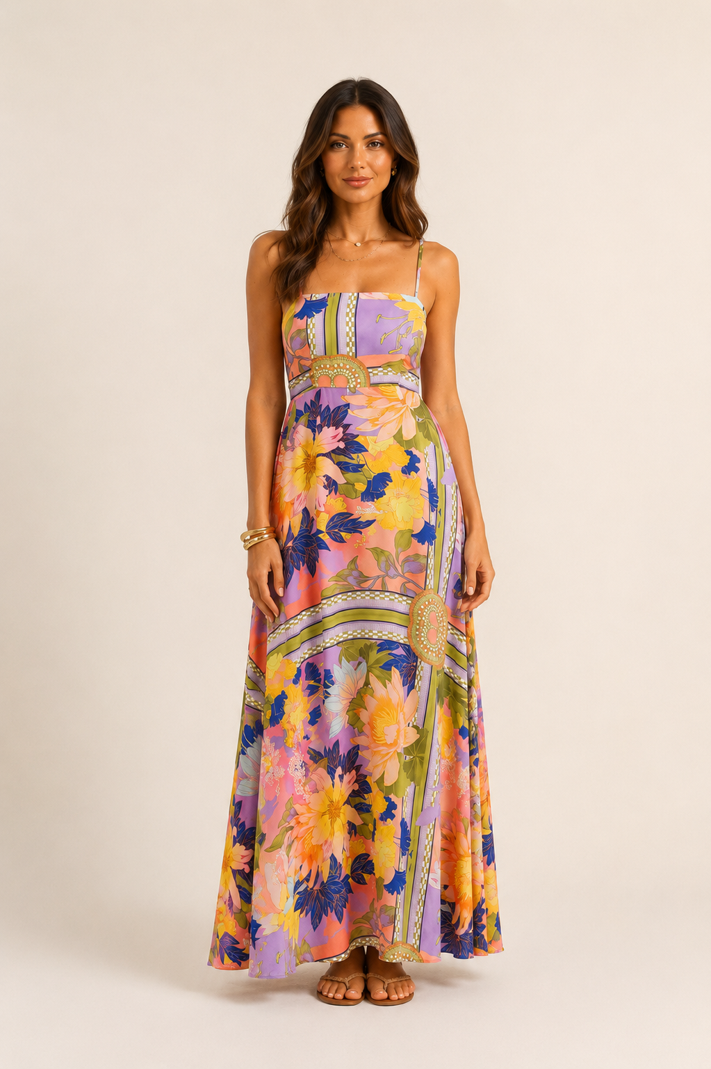 FIORE MAXI DRESS - MULTI (PRE ORDER)