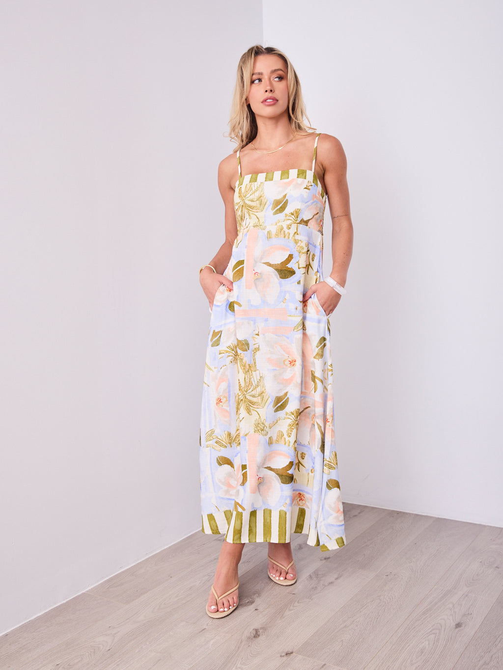 CEFALU MAXI DRESS - MULTI