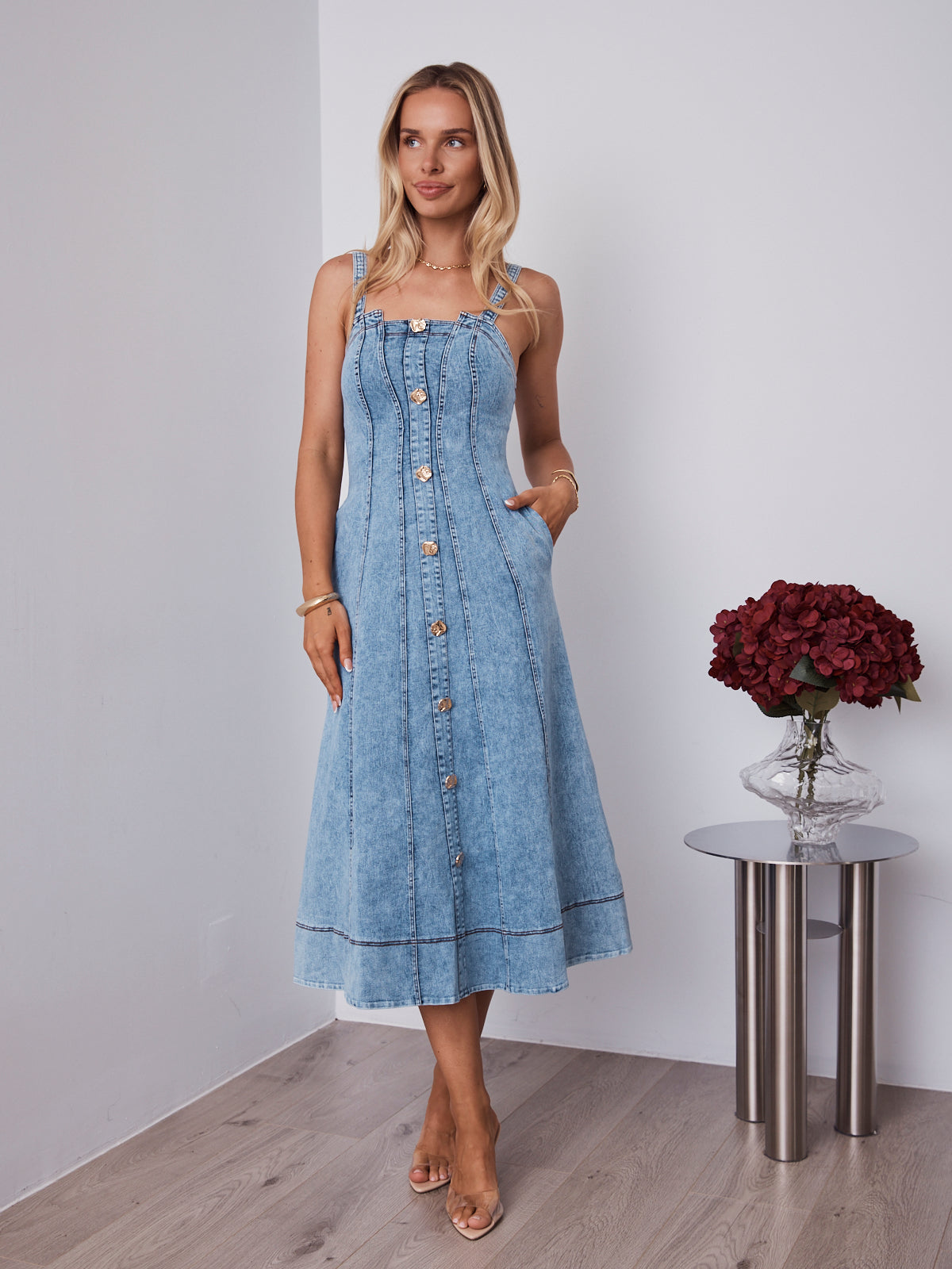 MAVEN DRESS - DENIM