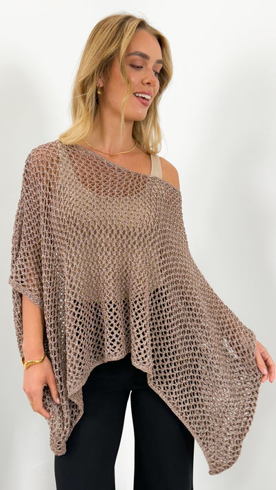 BENITA TOP - CHOCOLATE