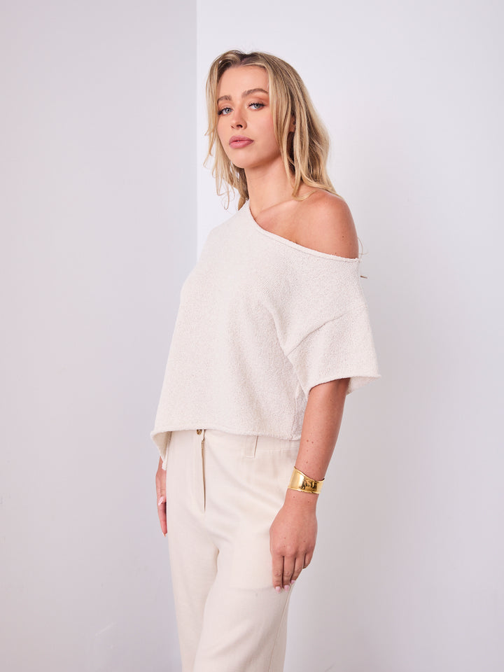 ANDY KNIT TOP - OATMEAL
