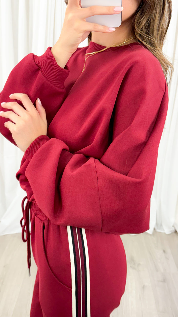 DANTE SWEAT TOP - WINE