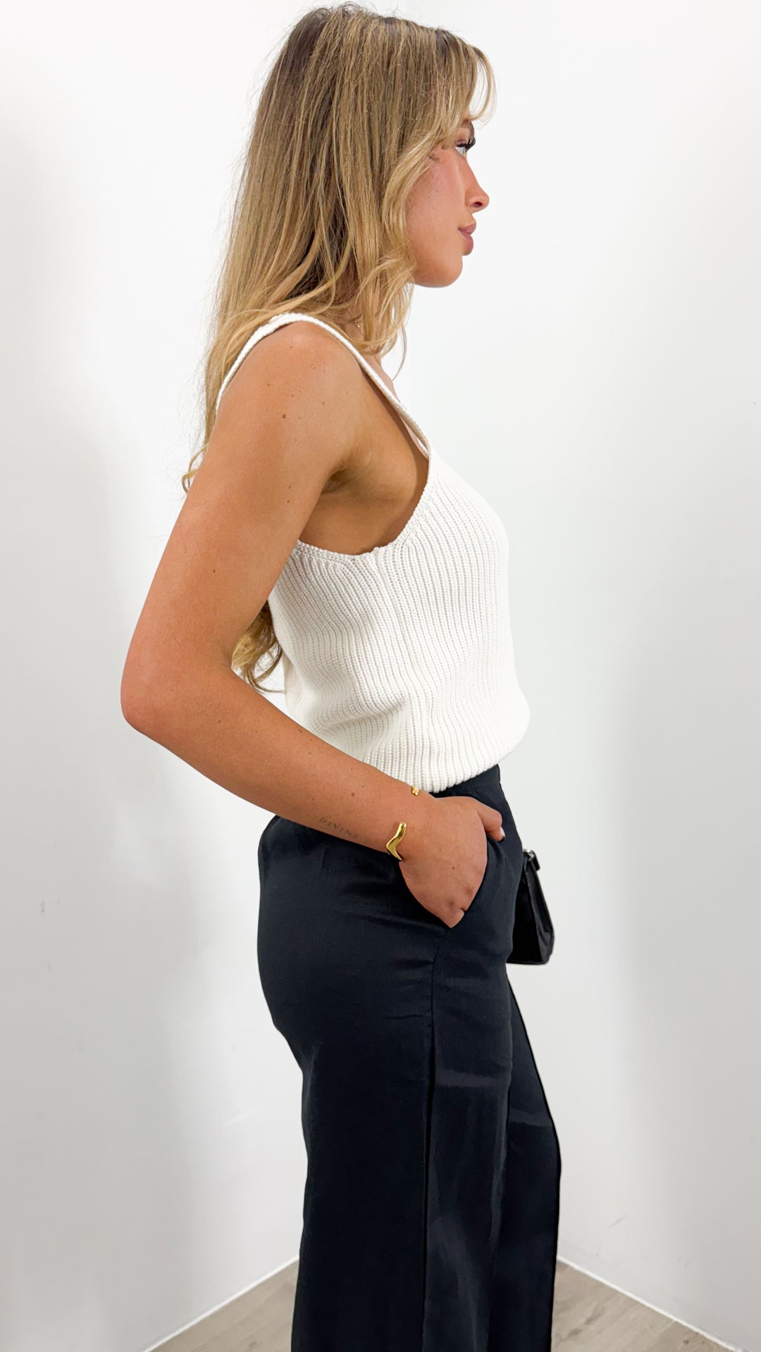 BAKER LINEN PANT - BLACK